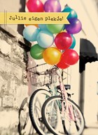 fietsen met tros ballonnen sw